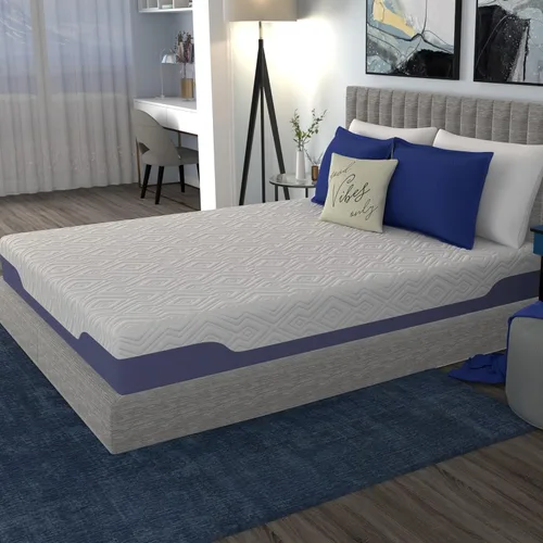 Miniatura 16 de Colchón Vibe de espuma viscoelástica de gel, de 12 pulgadas Certificado CertiPUR-US Bed-in-a-Box, tamaño matrimonial, color blanco