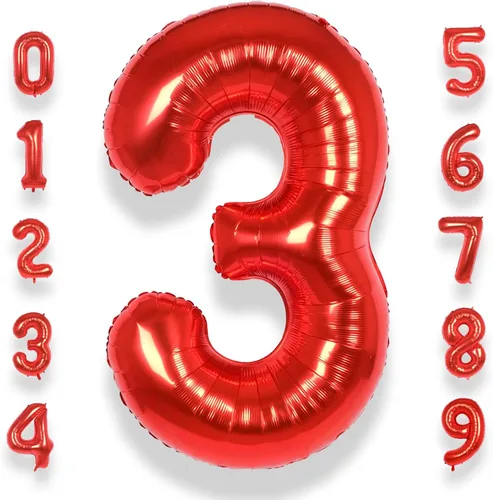 Miniatura 22 de AULE Globos de helio con letra roja S, de 40 pulgadas, grandes, gigantes, de lámina de mylar, rojos, para decoraciones de cumpleaños, aniversarios