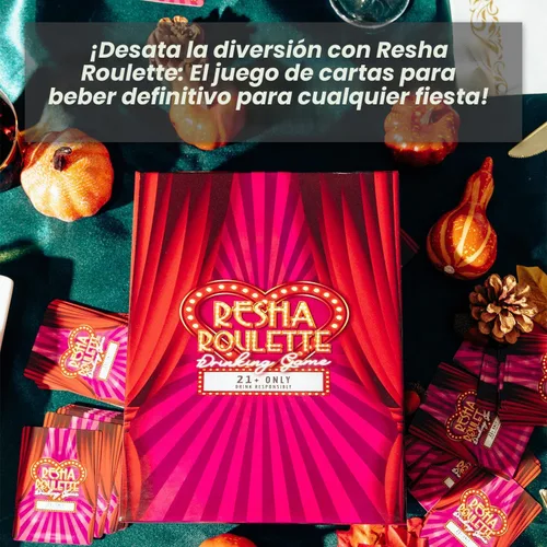 Miniatura 3 de Caresha Please Resha Roulette Card, Un Juego de Cartas para Beber para Fiestas y Más, Incluye 120 Cartas y 4 Vasos de Chupito, Juego de Beber