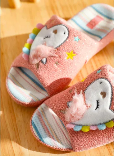 Miniatura 7 de Pantuflas de unicornio para niños, antideslizantes, para el hogar, para niñas y niños