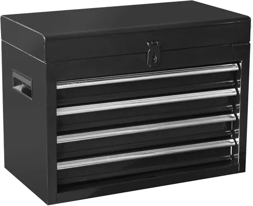 Miniatura 4 de Road DAWG ATBT1204D-BLACK Torin - Organizador de herramientas de taller de garaje rodante: caja de herramientas desmontable de 4 cajones con armario