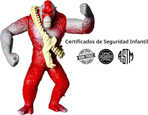 Miniatura 3 de TwCare Juego de 6 figuras de acción de Monster x Kong: The New Empire, Dinosaurio Dragón, Juguetes de Dragón, B.E.A.S.T. Guante Shimo Frost Bite
