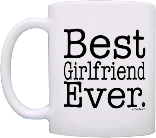 Miniatura 3 de ThisWear Regalo de cumpleaños para novia, mejor novia, regalo de 11 oz, taza de café de cerámica, taza de té, color blanco