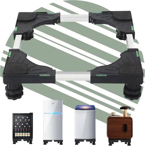 I'SMARTMOON Mini soporte para nevera, base ajustable para refrigerador pequeño y lavadora, se adapta a dormitorios, oficinas y sótanos, base para