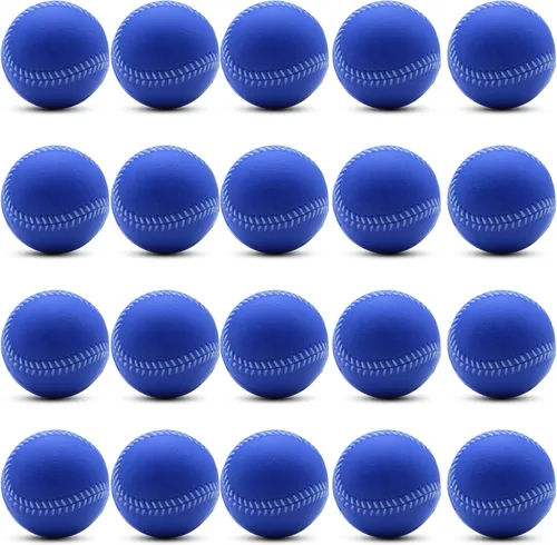 Miniatura 20 de Magicorange Béisbol, Bolas de Espuma para Entrenamiento de Béisbol Bolas de Práctica sin Marcado para Golpear, Lanzamiento Suave, Bateo, Campo