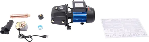 Miniatura 9 de 1HP Bomba de pozo poco profundo, bomba de agua portátil de hierro fundido - Cabeza máxima de 183.7 pies, bombas de presión de agua con interruptor