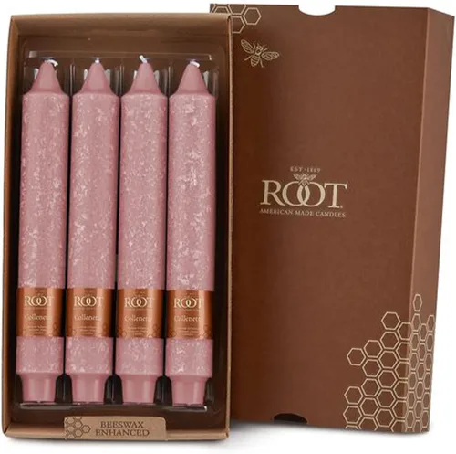 Miniatura 29 de Root Candles Velas de Cena Sin Aroma Juego de Velas en Caja de Mezcla Premium de Cera de Abeja, 9 Pulgadas, Rosa Polvoriento, 4 Unidades Rosa