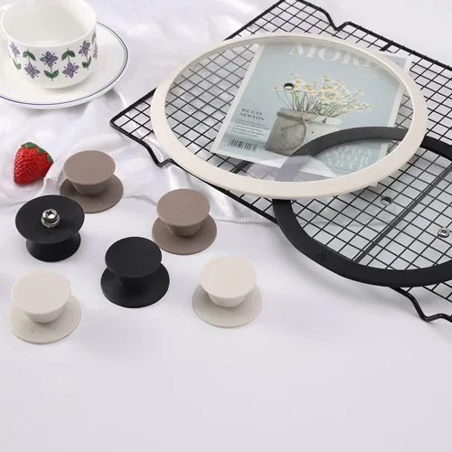 Miniatura 6 de Pomo universal de repuesto para tapas de olla, cubierta de silicona resistente al calor, asas de sujeción sin BPA, aptas para lavavajillas, se