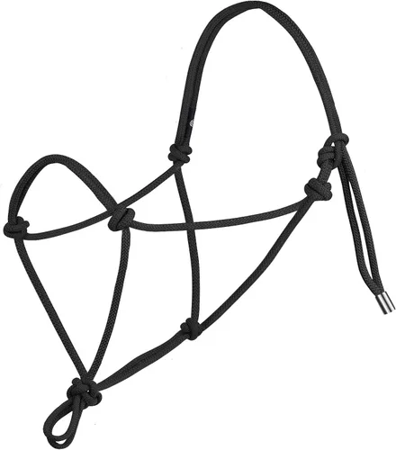 Miniatura 11 de Harrison Howard Cabestro de cuerda para caballos - Cabestro de entrenamiento súper resistente con 2 nudos de cuerda rígida de 1/4 pulgadas