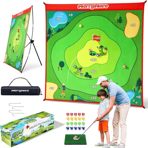 Juego de astillado de golf: juegos de golf pegajosos portátiles para interiores y exteriores, divertidos juegos de golf para patio trasero familiar