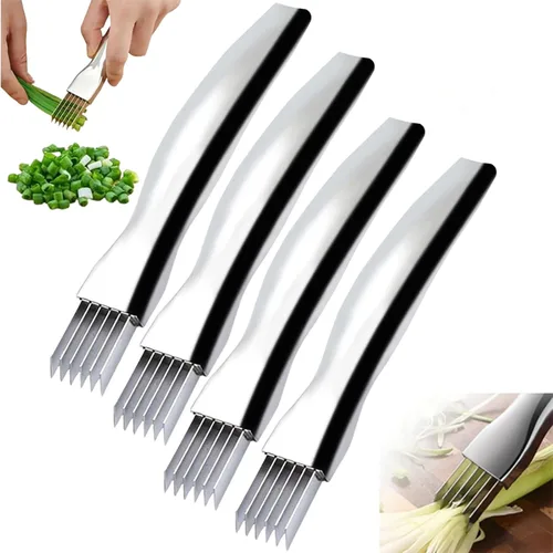 Miniatura 9 de Shred Silk The Knife, Cortador de Cebolla Verde Actualización 2025 de Acero Inoxidable Herramienta de Cocina para Cortar Verduras Cebolla Ajo