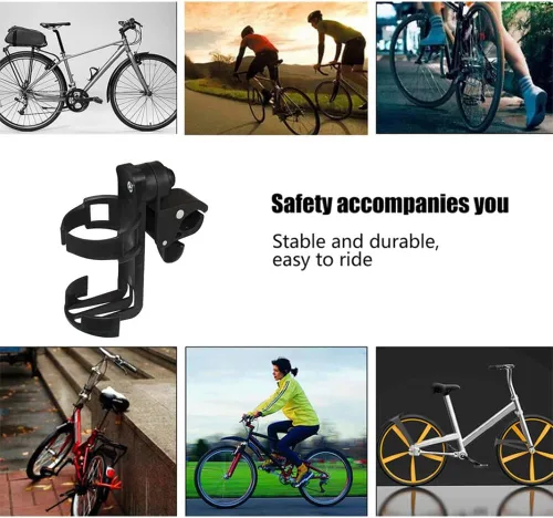 Miniatura 8 de Portavasos para scooter, soporte para botella de bicicleta con rotación de 360 grados, accesorios antideslizantes de desmontaje rápido, soporte