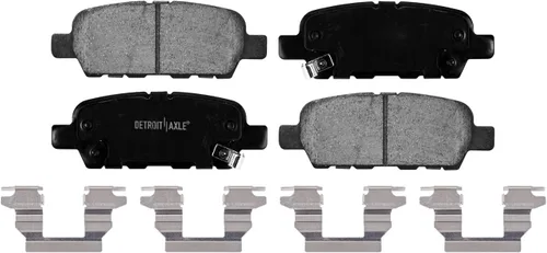Miniatura 7 de Detroit Axle - Kit de freno trasero para Nissan Altima Maxima Sentra Juke Rotores de freno de disco de repuesto Pastillas de freno de cerámica