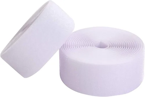 Cinta de tela de nailon para coser de 2 pulgadas de ancho x 16.4 ft de largo, color blanco