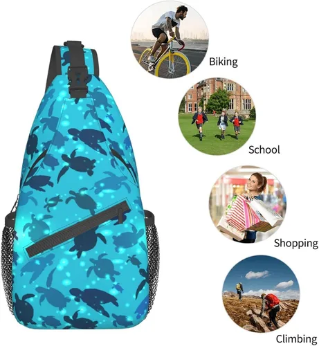 Miniatura 6 de Bolso bandolera, Caballos Salvajes Bandolera Mochila de Viaje Senderismo Bolsa de Pecho Mochila para Monederos Bolso de Hombro Cuerpo Mujer Hombre