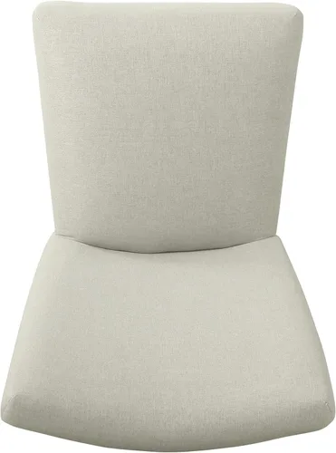 Miniatura 124 de Homepop Silla de comedor con detalles festoneados, sillas de comedor Parsons tapizadas, muebles decorativos para el hogar, tejido gris claro