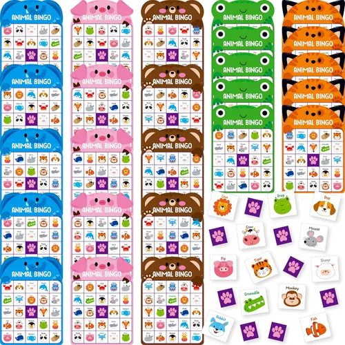 Miniatura 11 de SpriteGru Juego de bingo de cumpleaños, 25 tarjetas de tablero de bingo, juego de fiesta de cumpleaños para 25 jugadores para niños o adultos