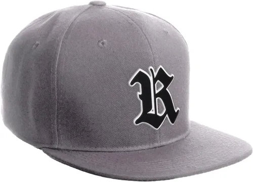 Miniatura 1014 de Daxton Gorra clásica con visera de billete plano con letras del alfabeto inglés antiguo de la A a la Z
