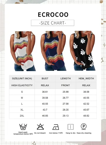 Miniatura 5 de Ecrocoo Blusa casual de verano con cuello redondo y bloques de color para mujer