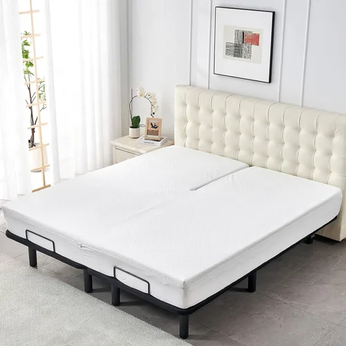 Miniatura 4 de Protector de Colchón de Bambú y Viscosa Kingnex para Cama Individual, Refrigerante, Impermeable, Transpirable, Silencioso, Ajustado, Funda de Colchón