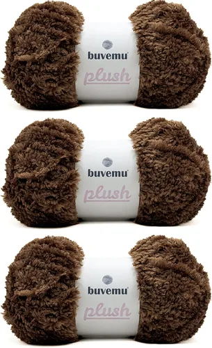 Miniatura 56 de Hilo de Pelo Sintético Super Suave y Grueso, Súper Suave y Esponjoso para Tejer, Crochet y Manualidades, 100 Gramos (3.53 Onzas) 109 Yardas
