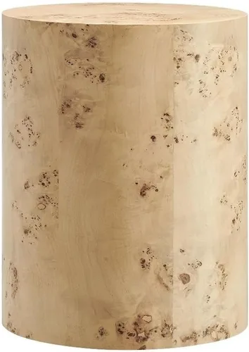 Miniatura 10 de Modway EEI-6271-BLB Cosmos - Mesa auxiliar redonda de madera Burl de 16 pulgadas, color marrón blanqueado