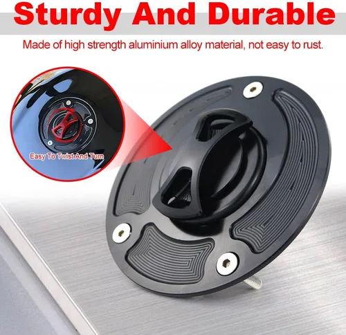 Miniatura 4 de Xitomer Para GSXR motocicleta 3 agujeros tapa de tanque de gasolina tapa de combustible CNC aleación de aluminio, apto para HAYABUSA GSX 1300R
