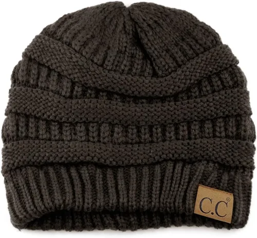 Miniatura 396 de C.C Trendy Warm Chunky Soft Stretch Cable Knit Beanie