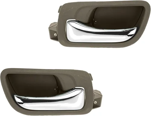 Miniatura 40 de TRQ Juego de 2 manijas de puerta interior trasera cromada y cachemira para Chevy GMC