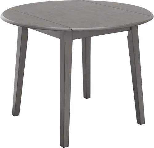 Miniatura 10 de Signature Design by Ashley Hammis - Mesa redonda de comedor con hojas abatibles, hasta 4 asientos, hojas abatibles con bisagras, madera, 36.38
