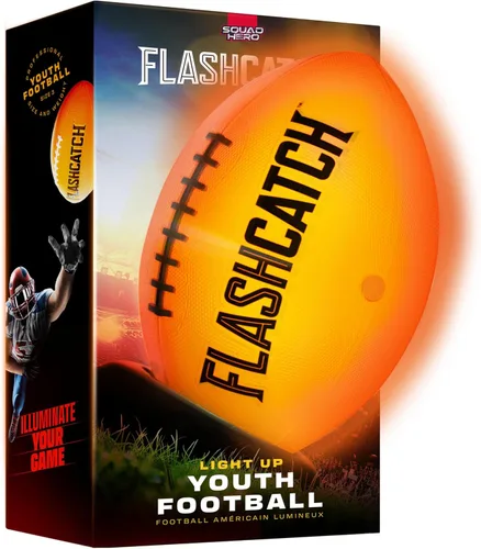 FlashCatch Fútbol iluminado – Bola que brilla en la oscuridad – NO 6 – Regalos de cumpleaños para deportes al aire libre para niños de 8 a 15 años