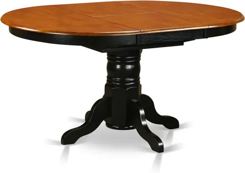 Miniatura 3 de East West Furniture KENL5-BLK-LC - Juego de mesa y sillas de cocina de 5 piezas, incluye una mesa de comedor ovalada con hoja de mariposa y 4 sillas