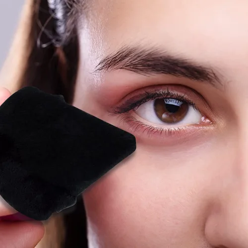 Miniatura 2 de 2 piezas EVAOUXIU esponjas triangulares para polvo facial, esponjas suaves y mullidas para maquillaje, esponjas cosméticas de terciopelo para base
