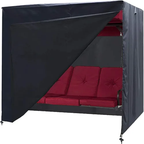 Miniatura 11 de Ourdoor Swing Cove, Cubierta para Hamaca de 2 Asientos Triples, Cubierta para Columpio de Jardín, Cubierta para Silla Planeadora de Hamaca