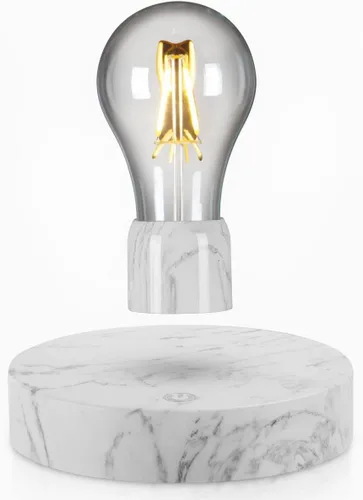Lámpara de escritorio con bombilla LED flotante de levitación magnética para regalos únicos, decoración de habitación, luz nocturna, decoración de