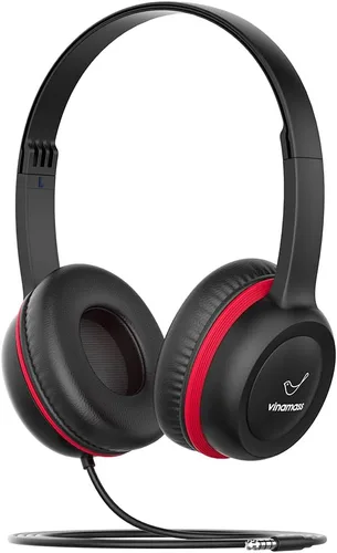 Miniatura 8 de vinamass Auriculares para niños, auriculares con cable para niños con limitador de volumen seguro, auriculares para niños con cable de 0.138 in
