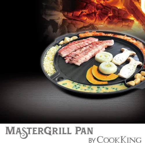 Miniatura 6 de COOKKING - Master Grill Pan, Sartén tradicional coreana para barbacoa - Estufa antiadherente para interiores y exteriores, sin humo, de aluminio