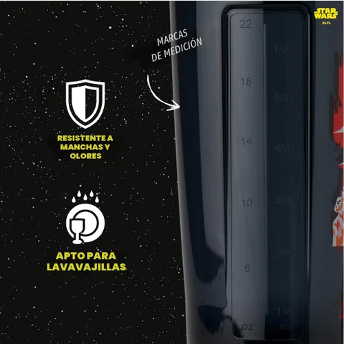 Miniatura 4 de BlenderBottle - Botella agitadora Pro Series Star Wars Perfecta para batidos de proteínas y preentrenamiento, Únete al lado oscuro, 28 onzas