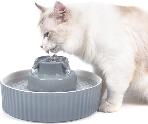Miniatura 8 de Fuente de agua para gatos: Fuente de agua para mascotas Cepheus - Fuente de agua automática para gatos y perros con bomba ultra silenciosa (morado)