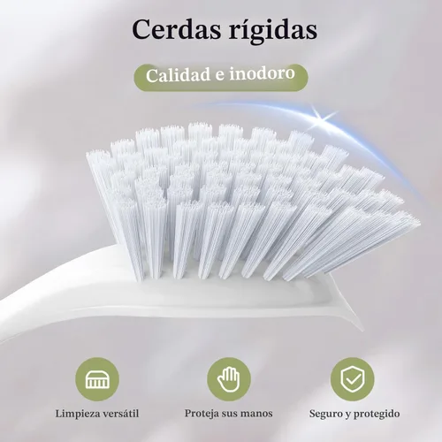 Miniatura 2 de Amazer Cepillo para platos con asa, paquete de 2 cepillos de cocina para limpieza, limpiador de platos con cerdas rígidas para fregadero, ollas