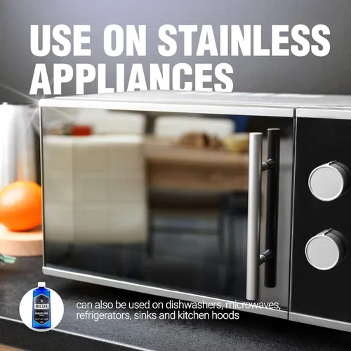 Miniatura 2 de Milsek Limpiador de Acero Inoxidable - Suministros de Limpieza Multiusos para Electrodomésticos del Hogar y Cocina, Fregadero, Plátano de Cocina