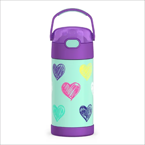 Miniatura 41 de THERMOS FUNTAINER - Botella de acero inoxidable con aislamiento al vacío y sorbete, capacidad de 12 onzas, para niños, azul Azul marino
