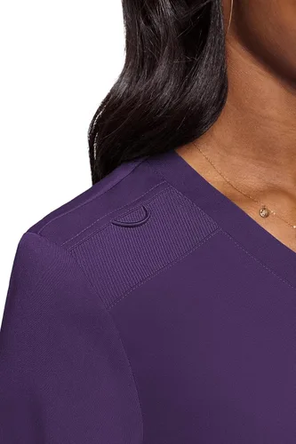Miniatura 4 de Med Couture Touch - Camiseta médica con bolsillo en el pecho para mujer
