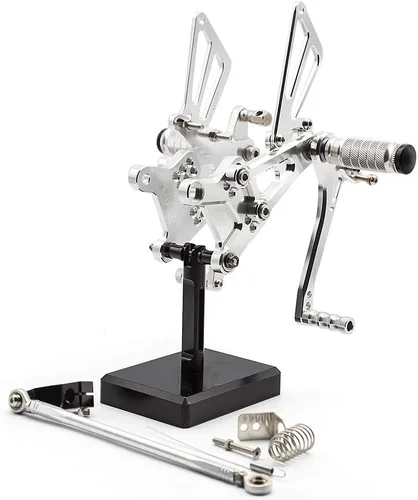 Miniatura 6 de FXCNC Juego de clavijas traseras CNC Billet para motocicleta, reposapiés totalmente ajustables, compatibles con CBR600F F4i 2001-2007, CBR600F F4