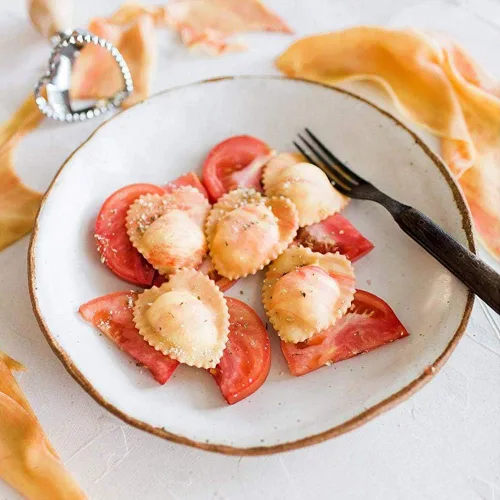 Miniatura 7 de Cortador de sellos de ravioli con juego de ruedas de rodillo, molde con mango de madera y borde estriado, accesorio de cocina para prensa de pasta
