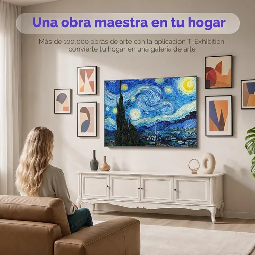 Miniatura 4 de iFFALCON Smart TV QLED 4K Clase de 65 pulgadas, TV con marco de imagen ultradelgado, 144Hz, HDR, modo artístico con arte IA, amplia gama