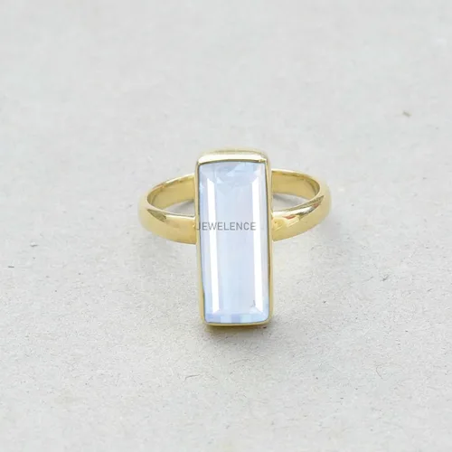 Miniatura 58 de Anillo de plata de ley maciza superpuesta de oro amarillo de 18 quilates para mujer, anillo de compromiso de plata esterlina, juego de bisel