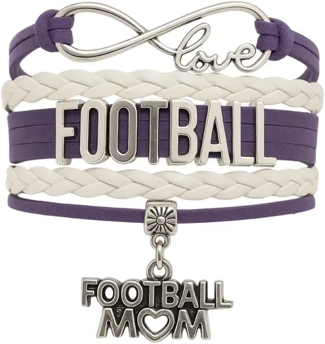 Miniatura 5 de Sportybella Pulsera de fútbol para mamá, pulsera de fútbol para mamá, pulsera de fútbol para madres de fútbol americano