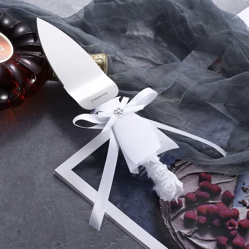 Miniatura 2 de TANG SONG – Juego de 2 cuchillos para tartas de boda y servidores