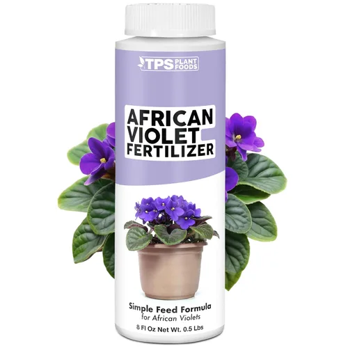 Fertilizante violeta africana – Alimento líquido vegetal para más floraciones, hojas verdes ricas y desarrollo saludable de raíces, 8 onzas